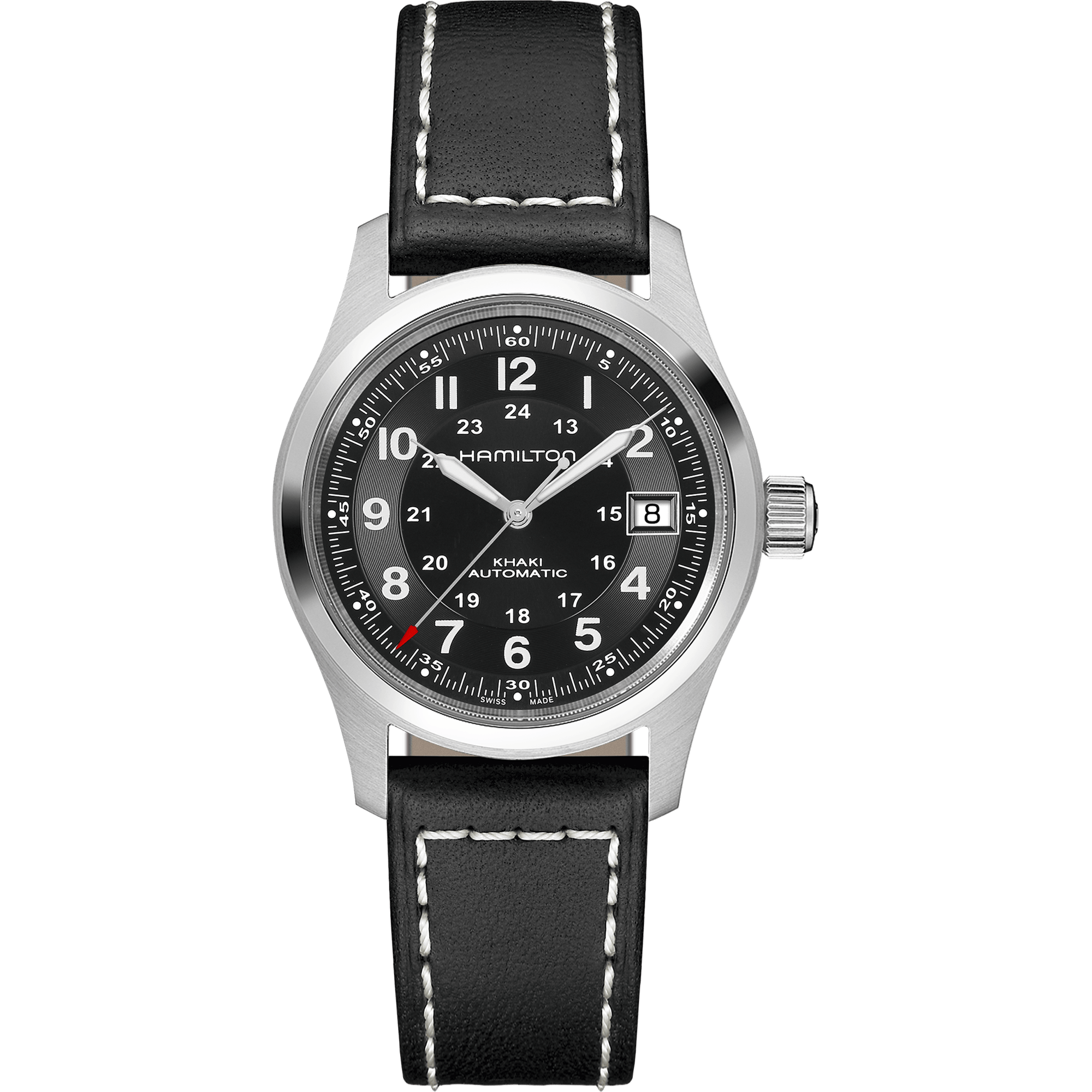 Hamilton Khaki Field Auto 38mm Black Dial Men's Watch H70455733