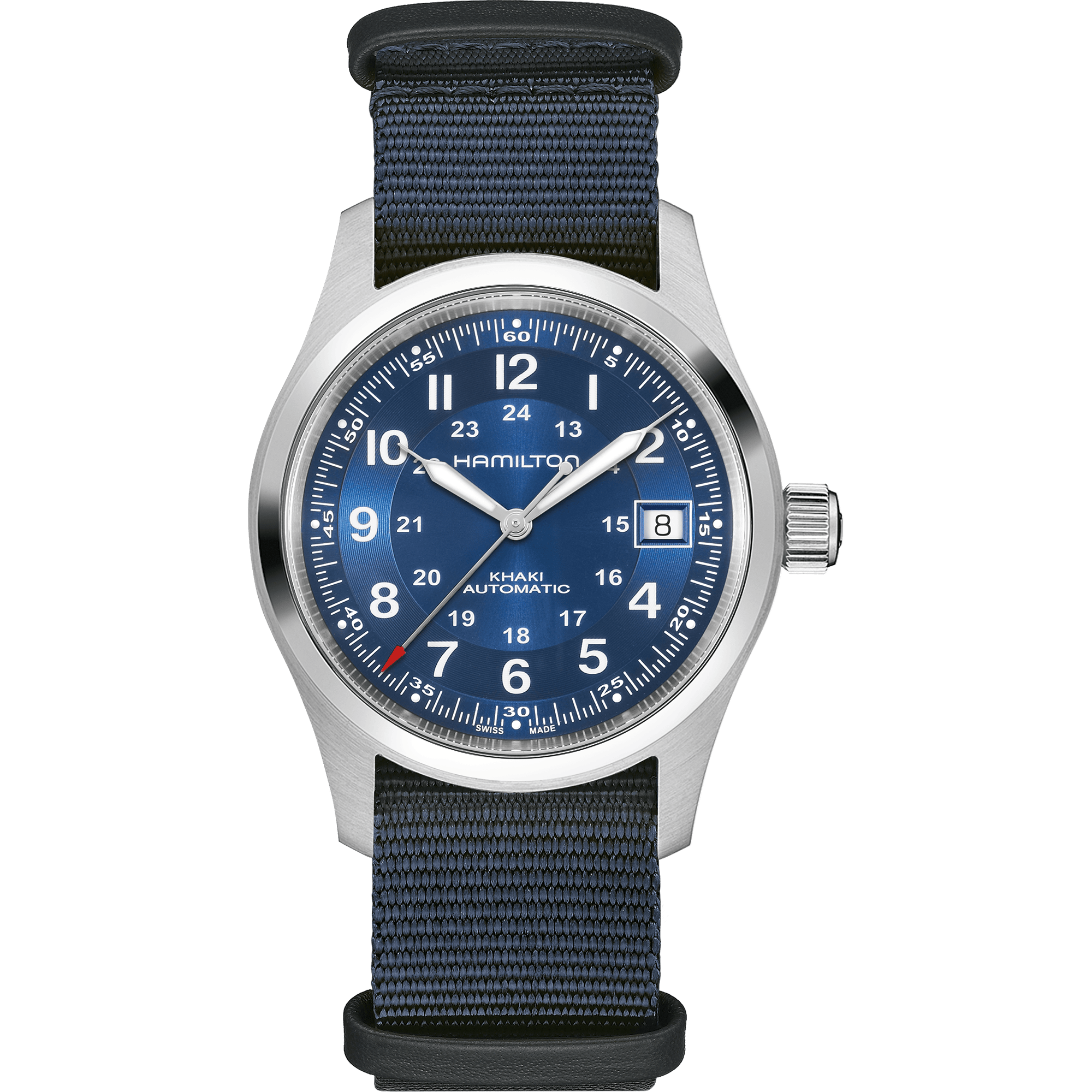 Hamilton Khaki Field Auto 38mm Blue Dial Men's Watch H70455940