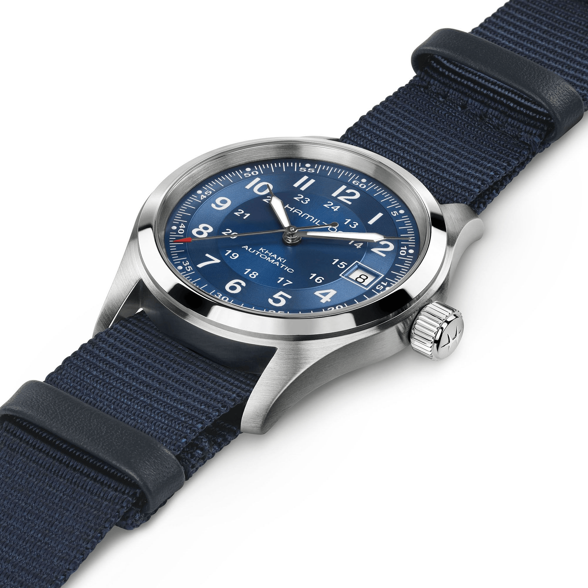 Hamilton Khaki Field Auto 38mm Blue Dial Men's Watch H70455940
