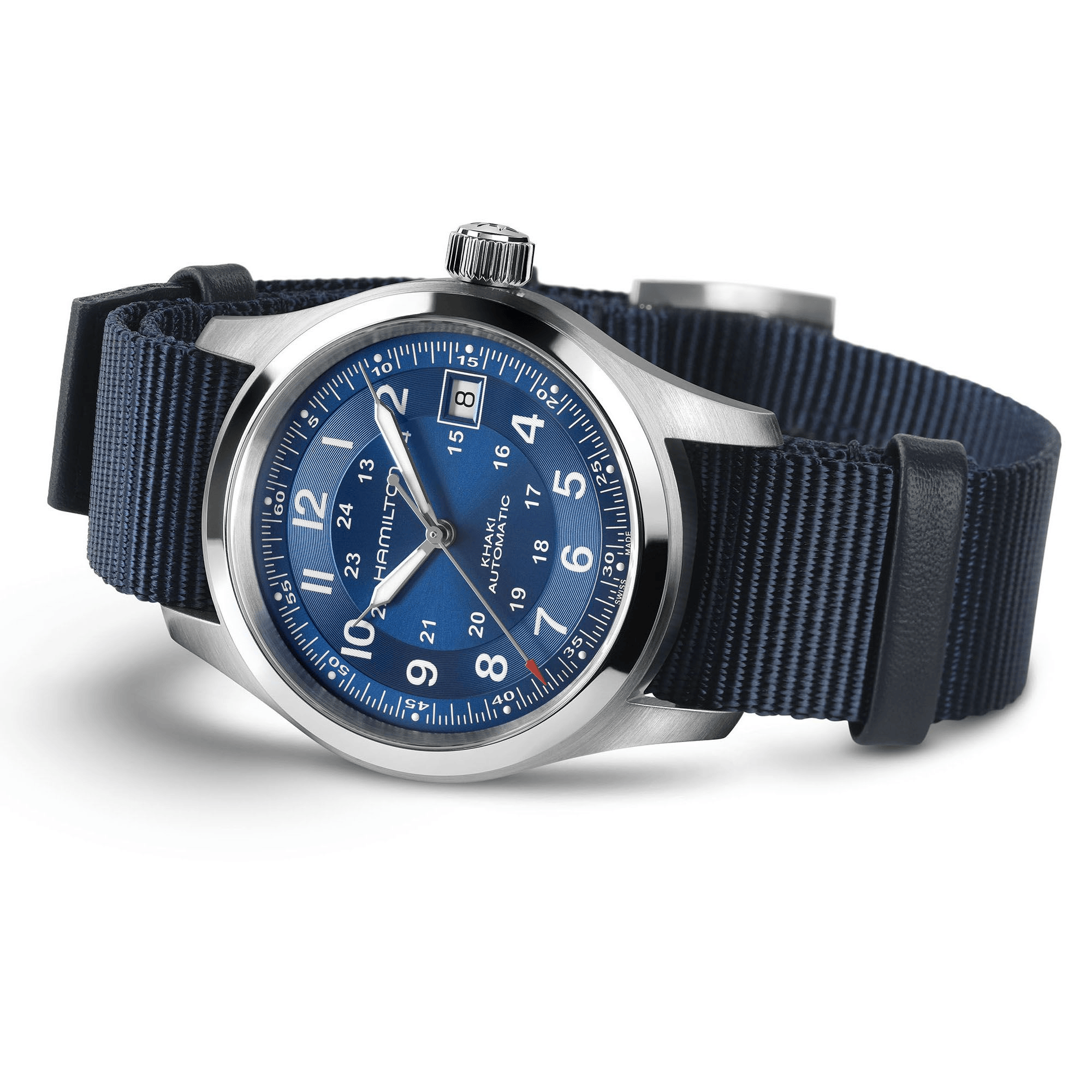 Hamilton Khaki Field Auto 38mm Blue Dial Men's Watch H70455940