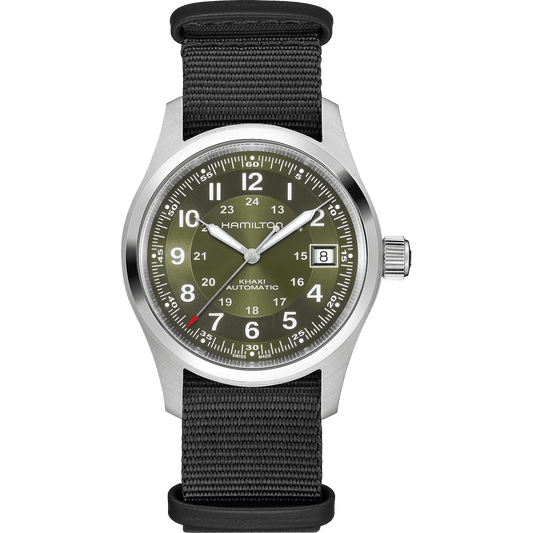 Hamilton Khaki Field Auto 38mm Green Dial Men's Watch H70455960