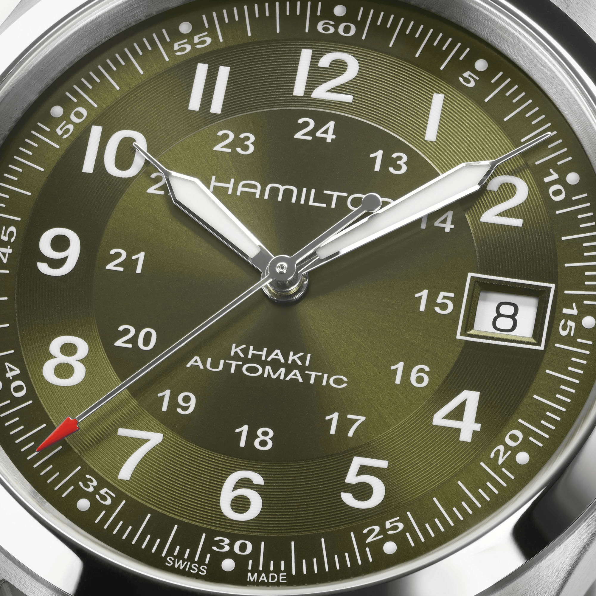 Hamilton Khaki Field Auto 38mm Green Dial Men's Watch H70455960
