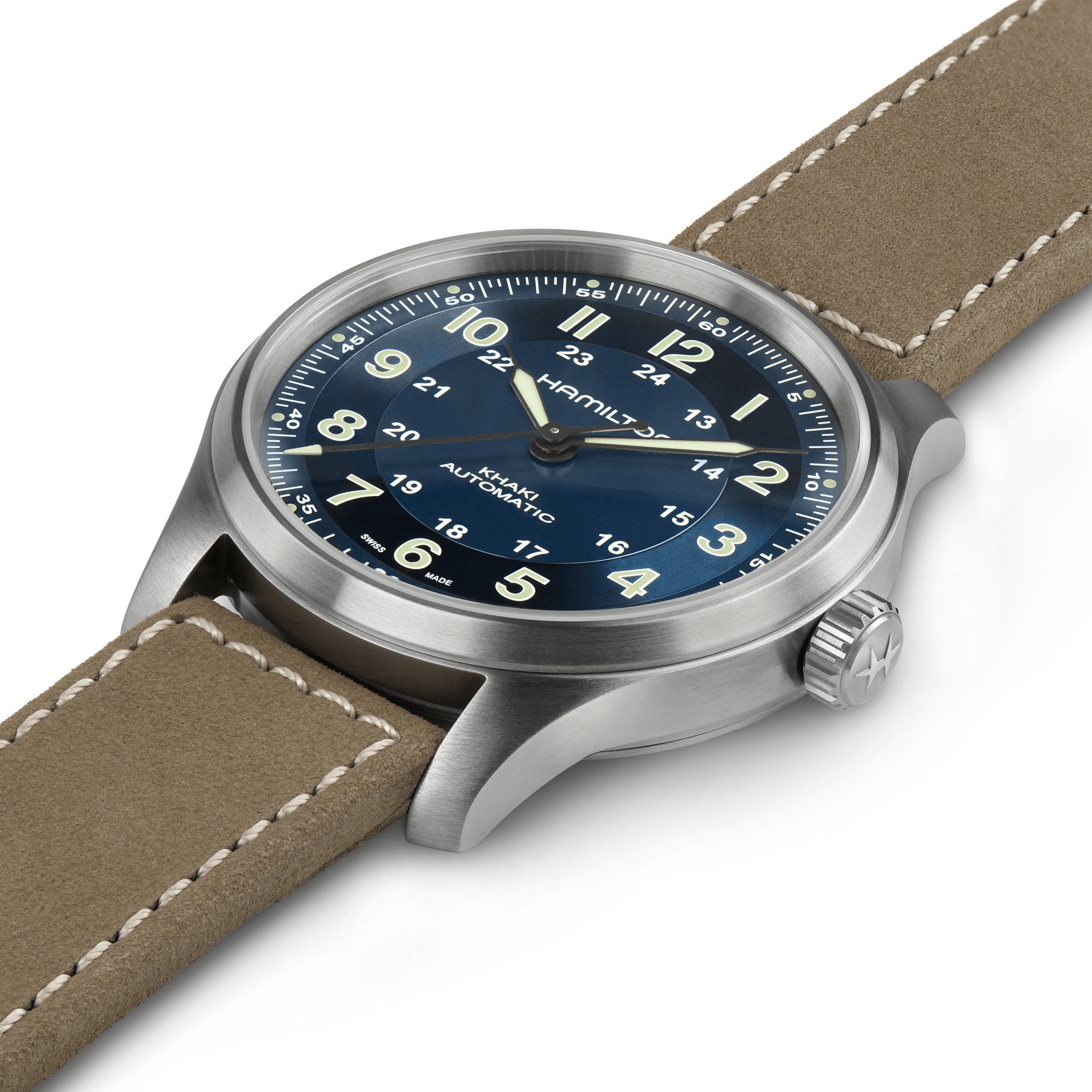 Hamilton Khaki Field Titanium 42mm Blue Dial Men's Watch H70545540
