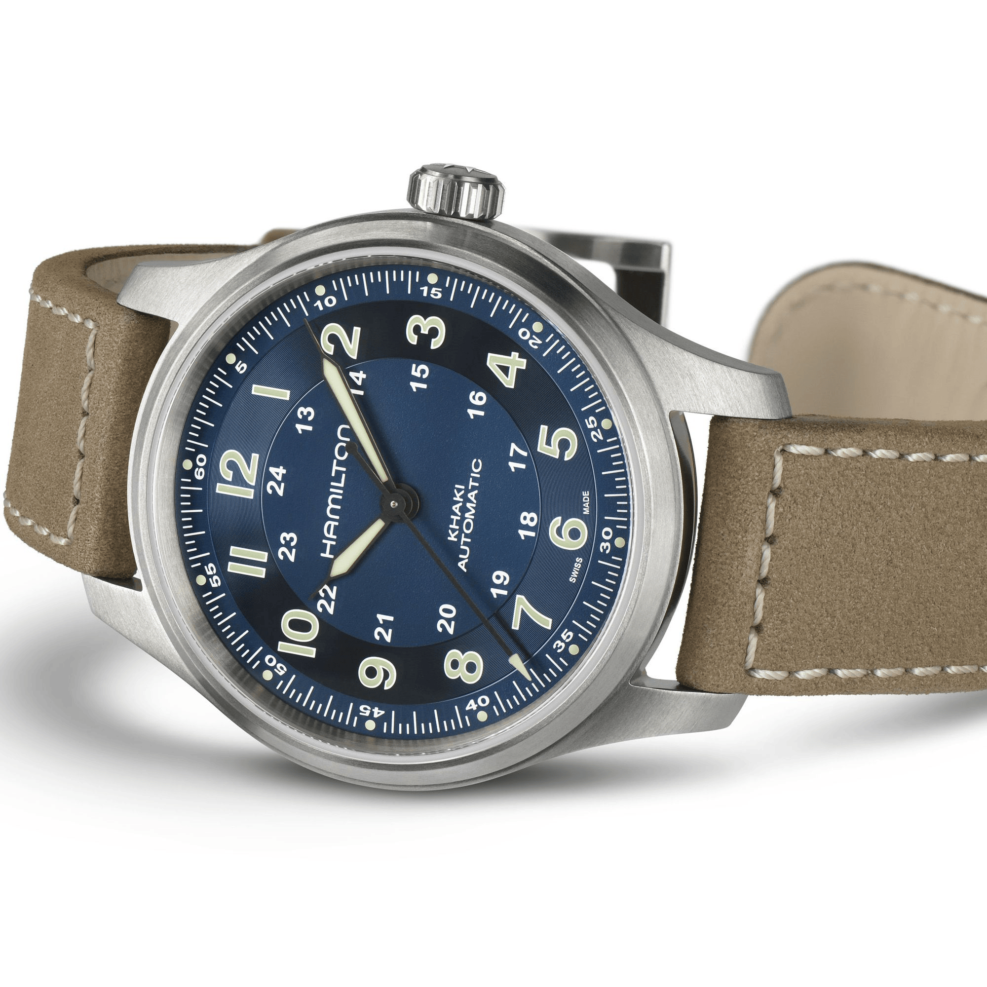 Hamilton Khaki Field Titanium 42mm Blue Dial Men's Watch H70545540