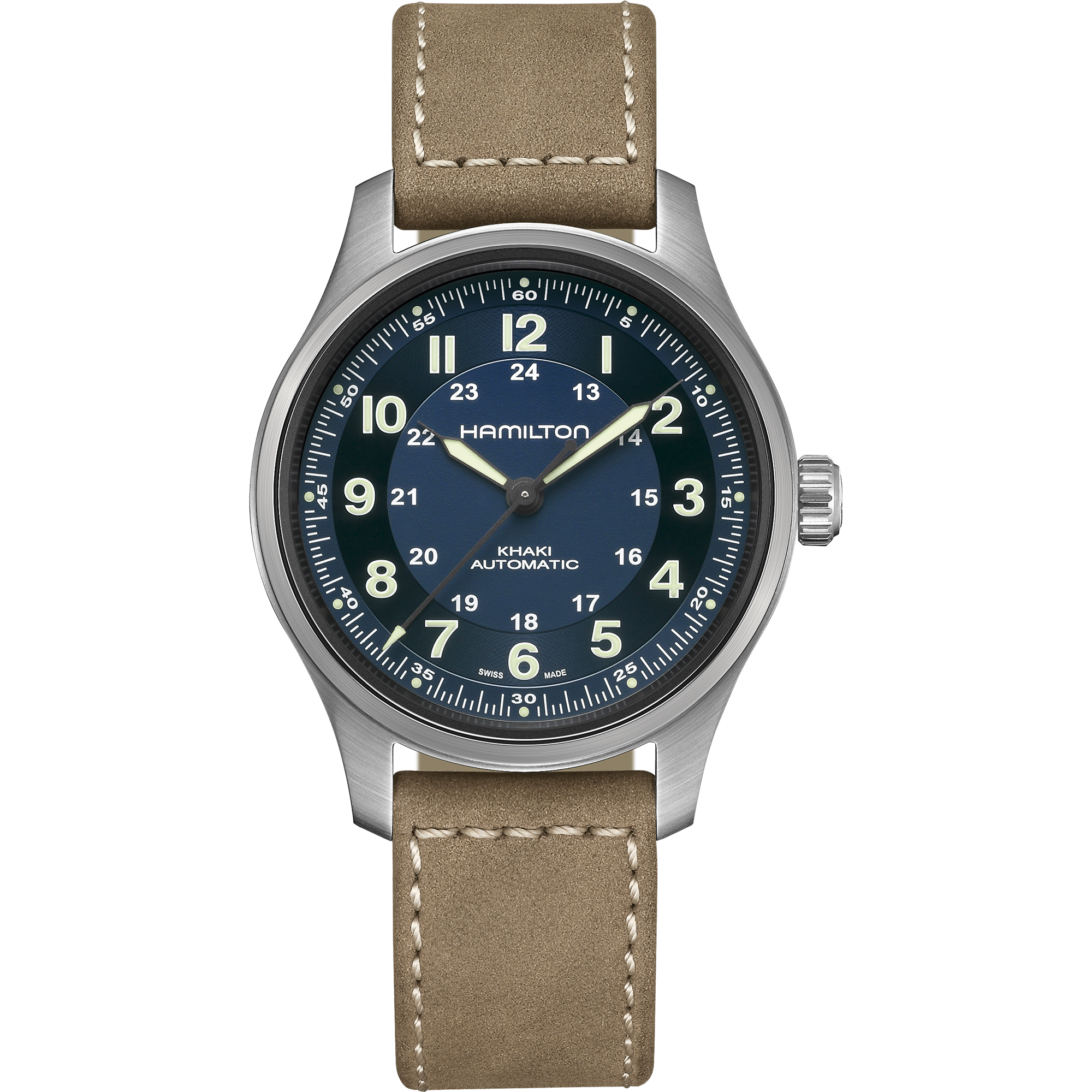 Hamilton Khaki Field Titanium 42mm Blue Dial Men's Watch H70545540