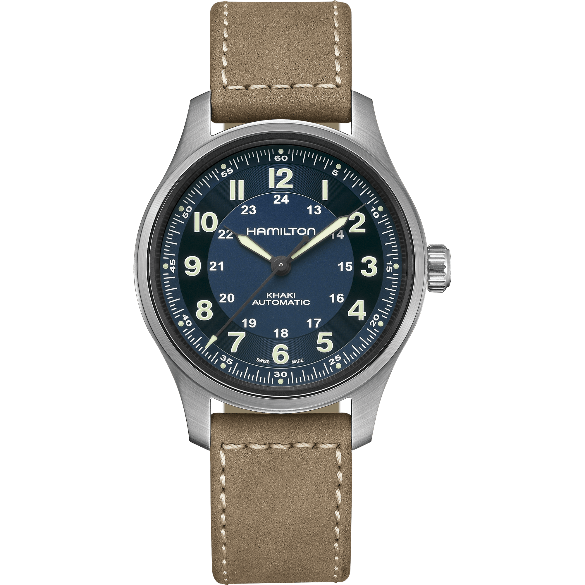 Hamilton Khaki Field Titanium 42mm Blue Dial Men's Watch H70545540