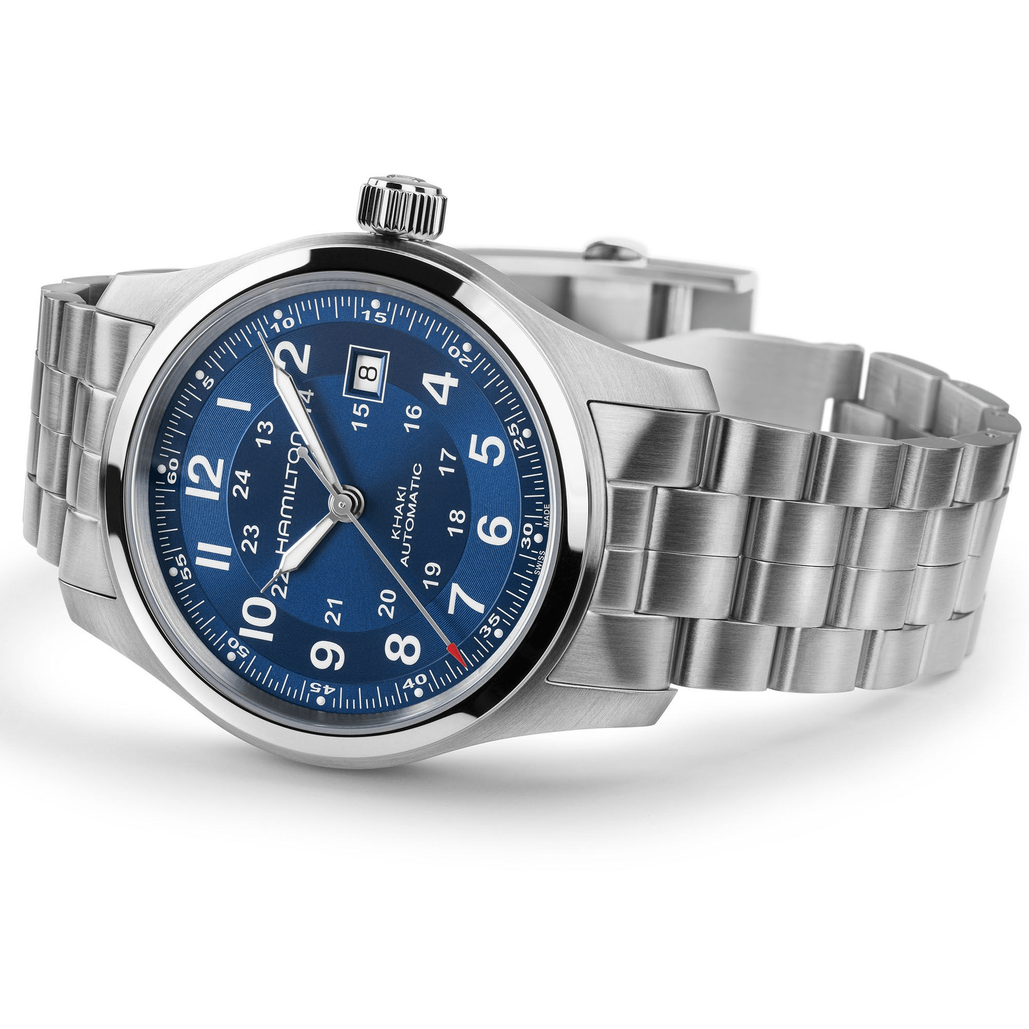 Hamilton Khaki Field Auto 42mm Blue Dial Men's Watch H70605140