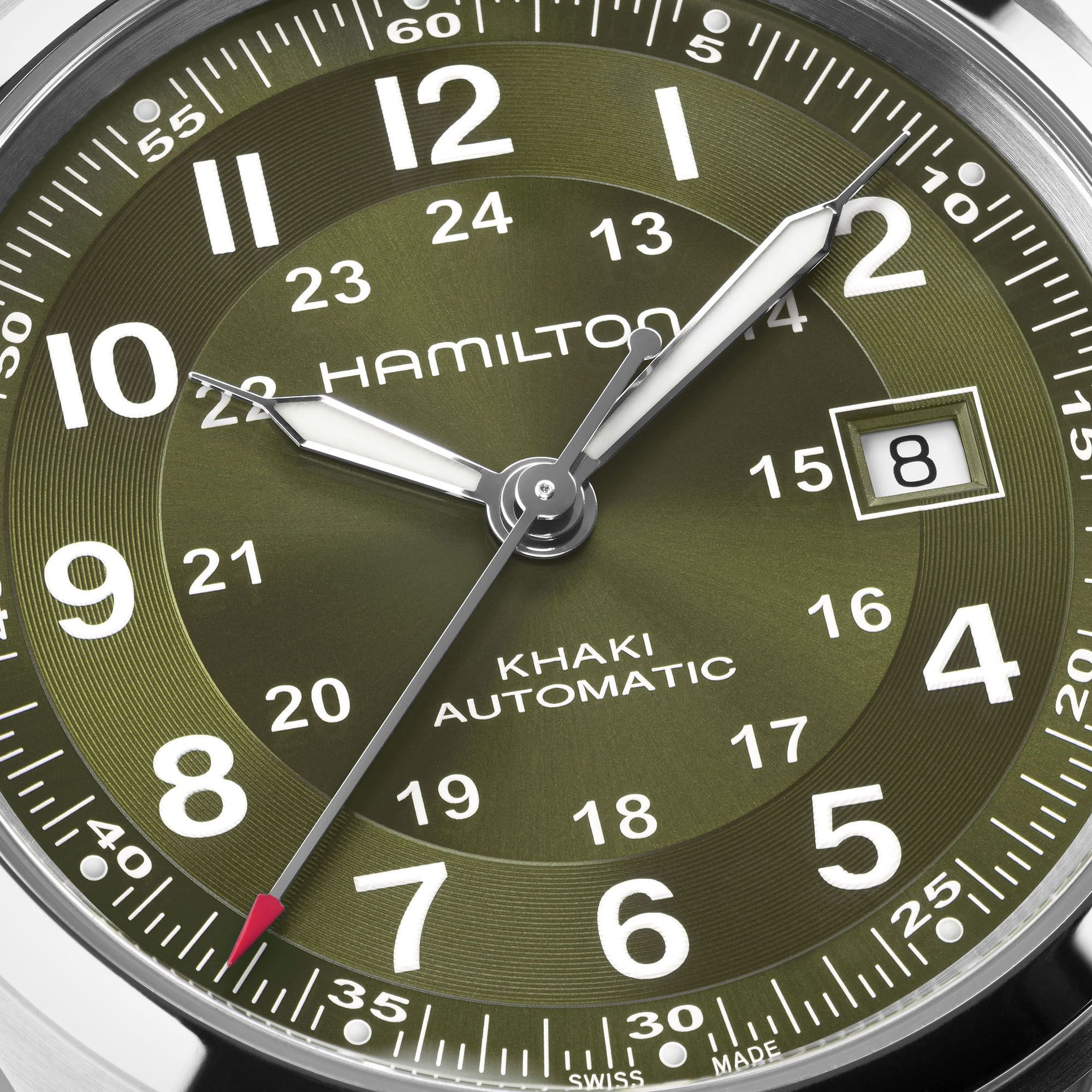 Hamilton Khaki Field Auto 42mm Green Dial Men's Watch H70605160