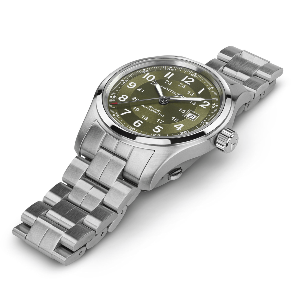 Hamilton Khaki Field Auto 42mm Green Dial Men's Watch H70605160