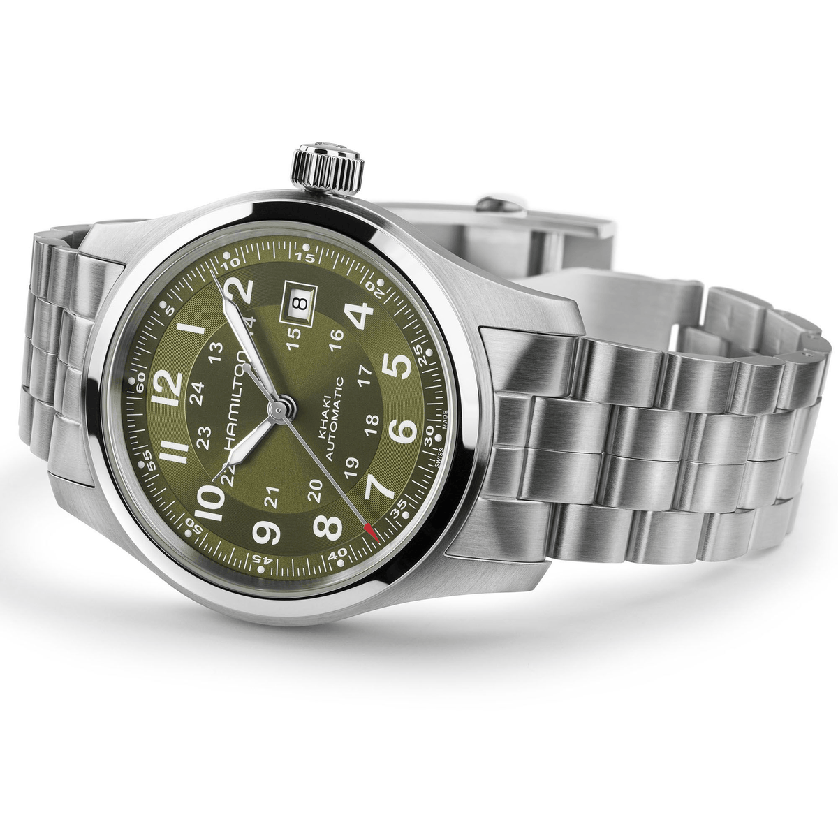 Hamilton Khaki Field Auto 42mm Green Dial Men's Watch H70605160