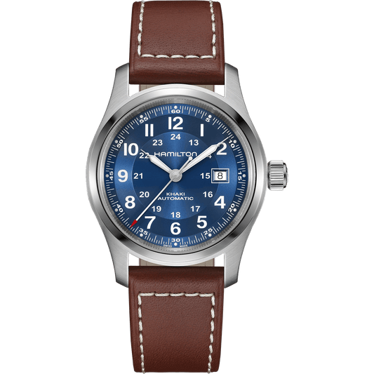 Hamilton Khaki Field Auto 42mm Blue Dial Men's Watch H70605540