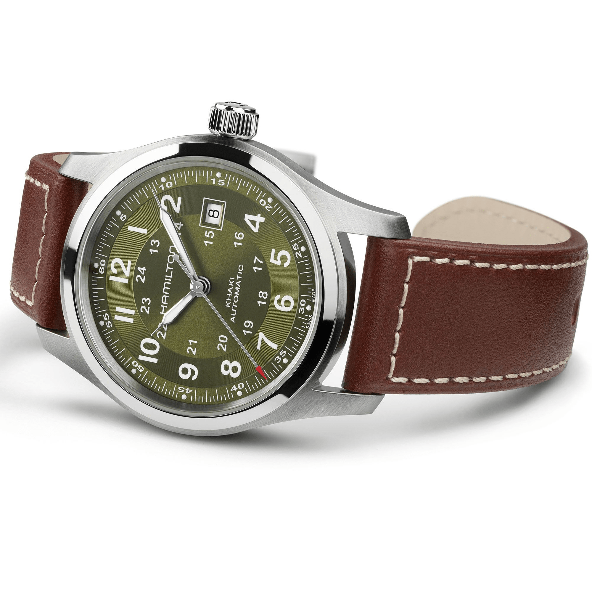 Hamilton Khaki Field Auto 42mm Green Dial Men's Watch H70605560
