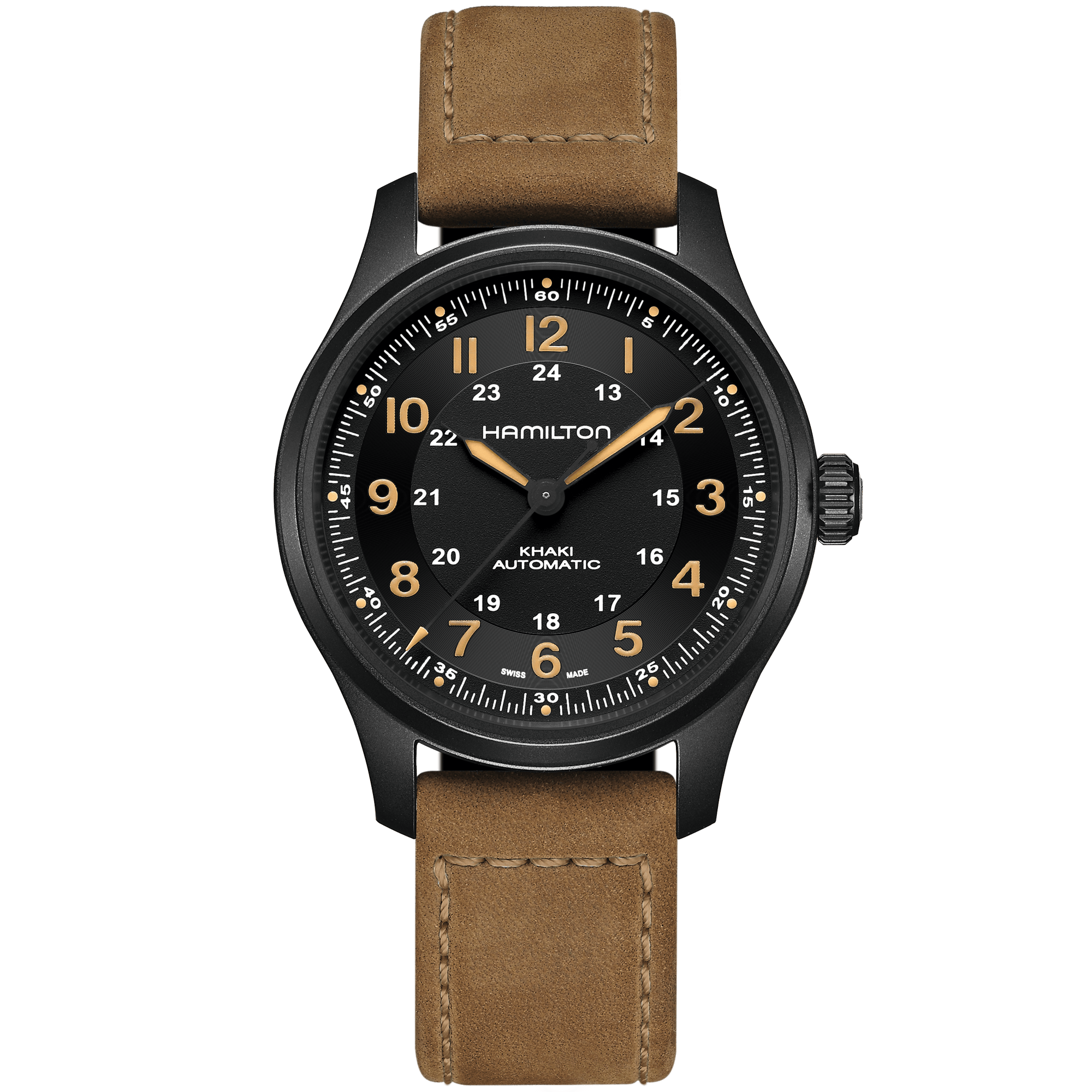 Hamilton Khaki Field Titanium Auto 42mm Black Dial Men's Watch H70665533