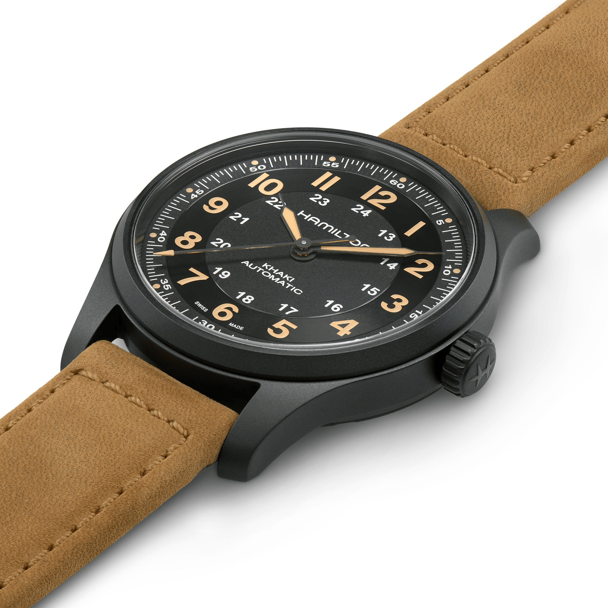 Hamilton Khaki Field Titanium Auto 42mm Black Dial Men's Watch H70665533