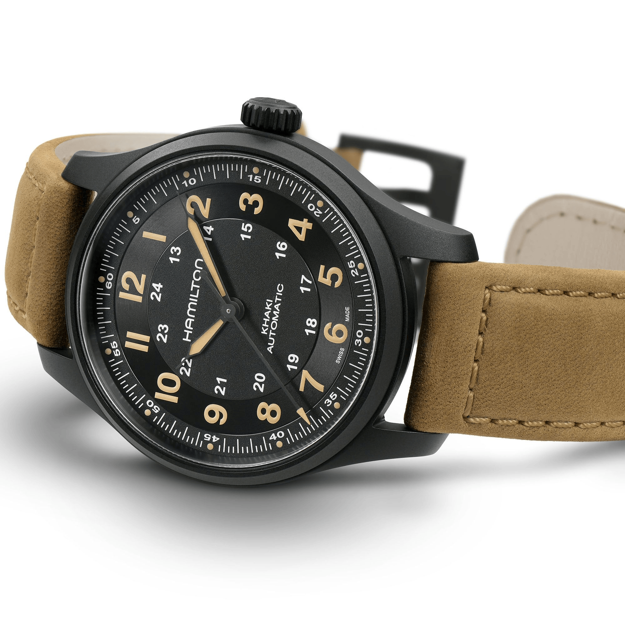 Hamilton Khaki Field Titanium Auto 42mm Black Dial Men's Watch H70665533