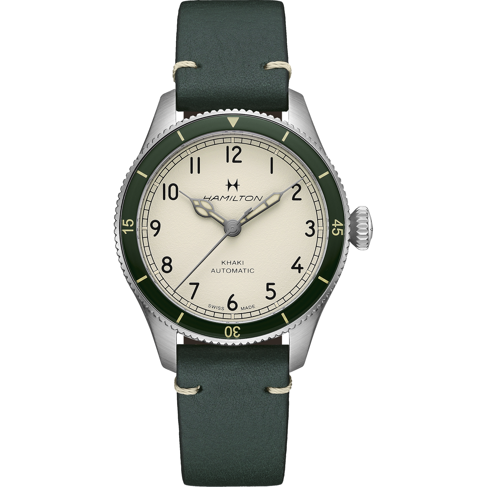 Hamilton Khaki Aviation Pilot Pioneer 38mm White Dial Men's Watch H76255810