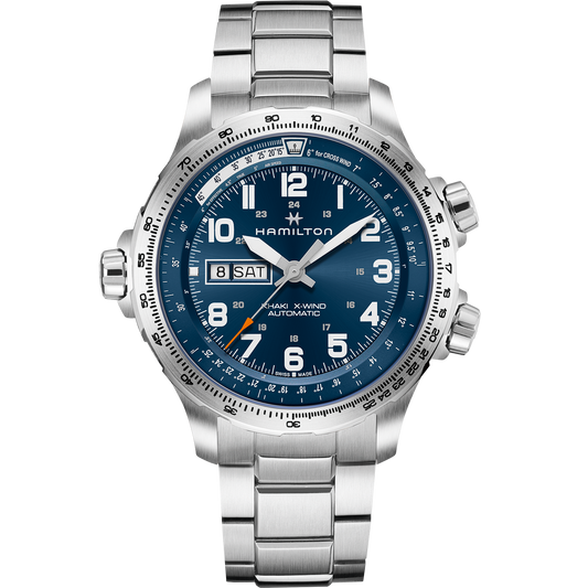 Hamilton Khaki Aviation X-Wind Day Date 45mm Blue Dial Men's Watch H77765141