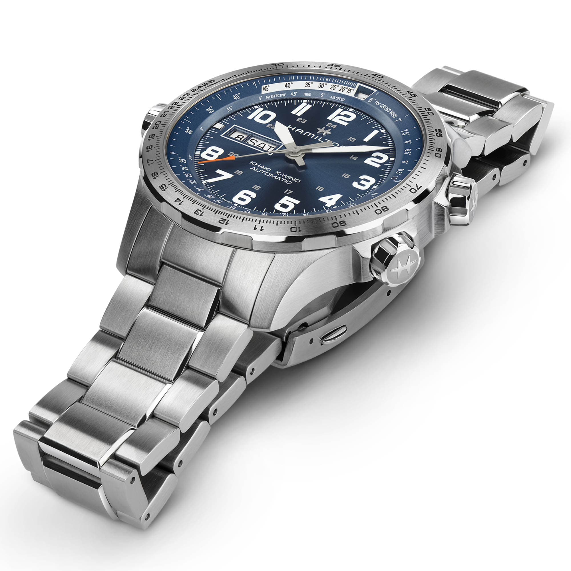 Hamilton Khaki Aviation X-Wind Day Date 45mm Blue Dial Men's Watch H77765141