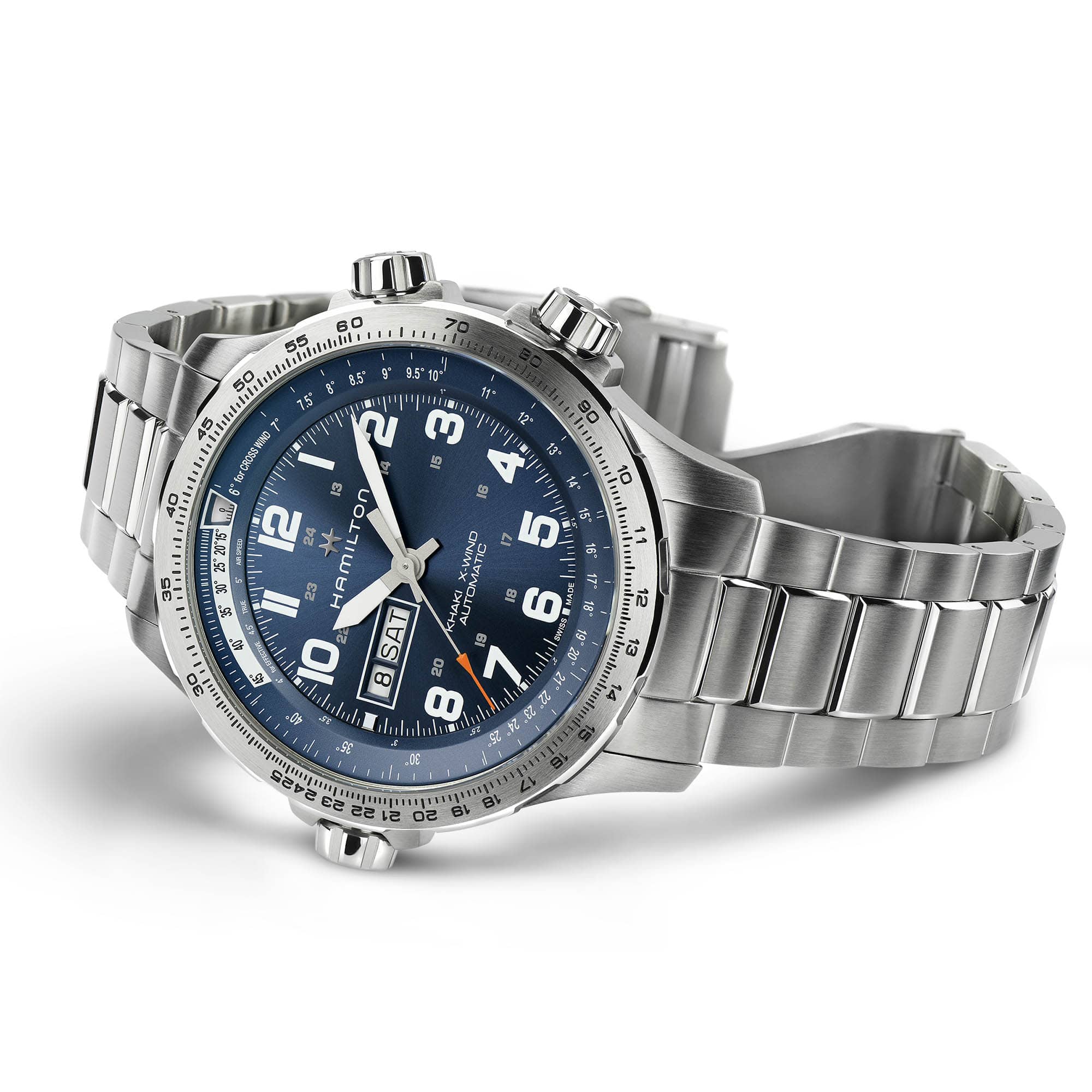 Hamilton Khaki Aviation X-Wind Day Date 45mm Blue Dial Men's Watch H77765141