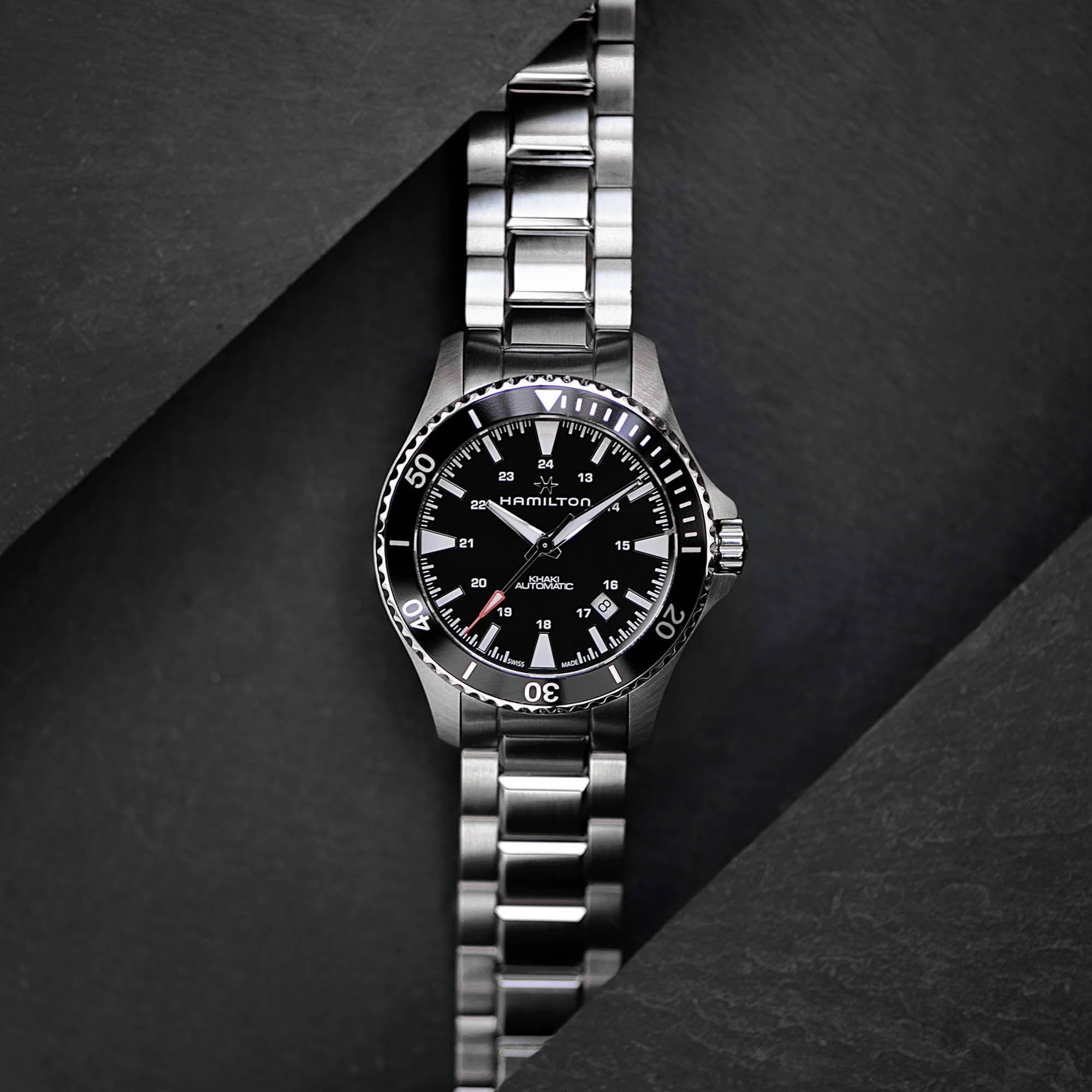Hamilton Khaki Navy Scuba Auto 40mm Black Dial Men's Watch H82335131