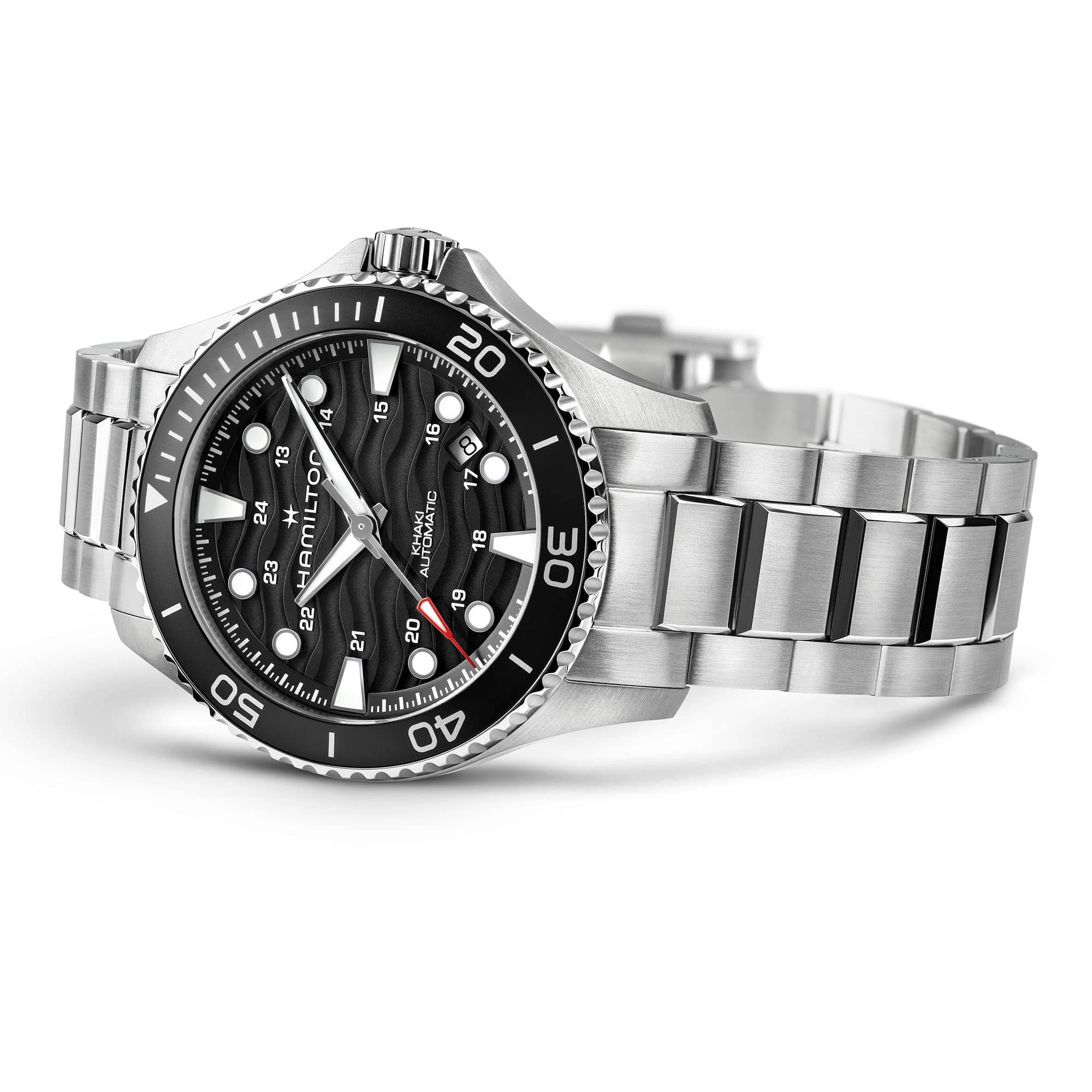 Hamilton Khaki Navy Scuba Auto 40mm Black Dial Men's Watch H82415130