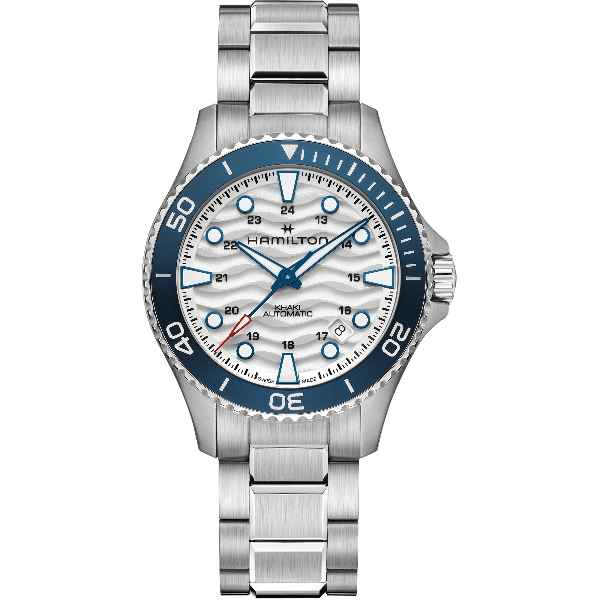 Hamilton Khaki Navy Scuba Auto 40mm White Dial Men's Watch H82425110