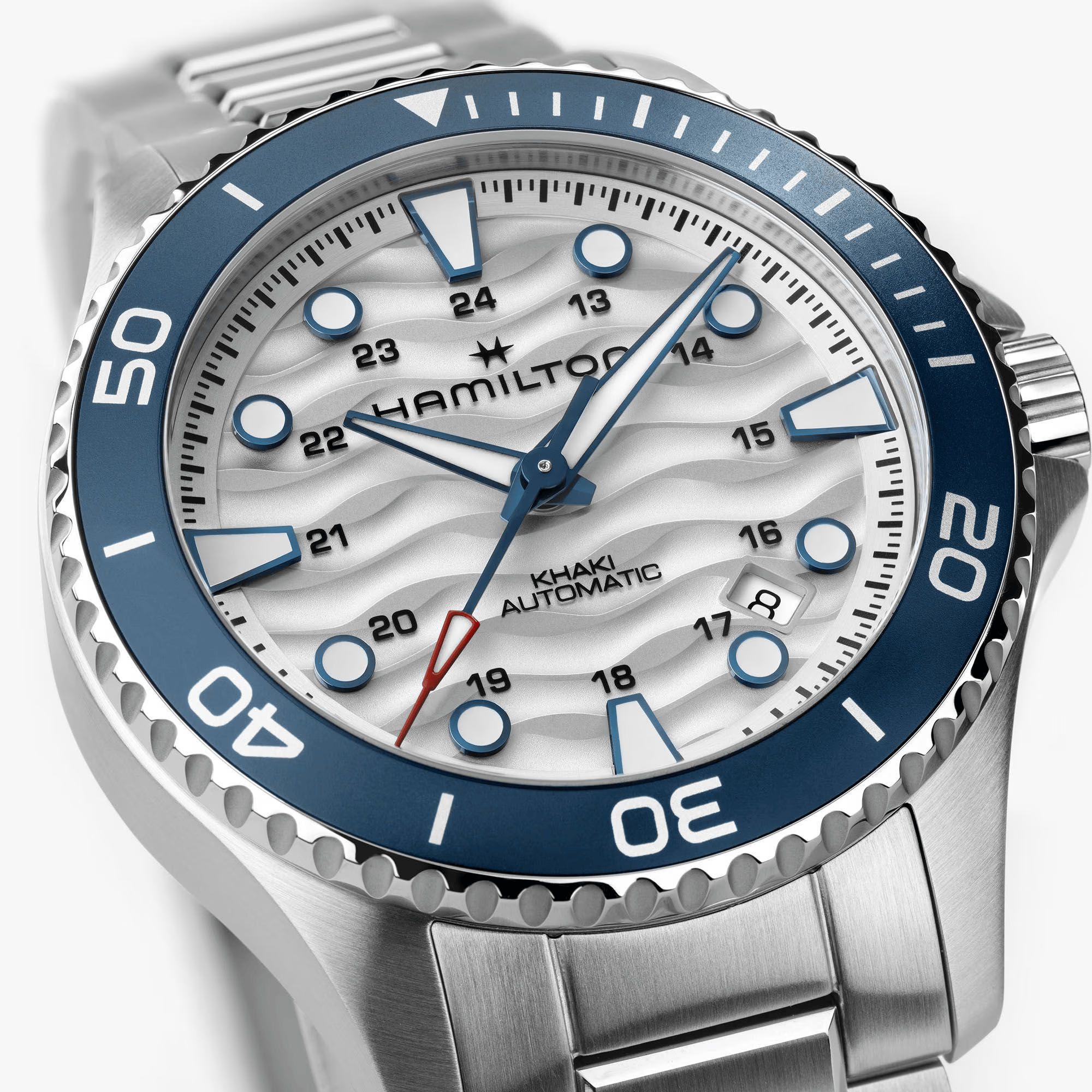 Hamilton Khaki Navy Scuba Auto 40mm White Dial Men's Watch H82425110