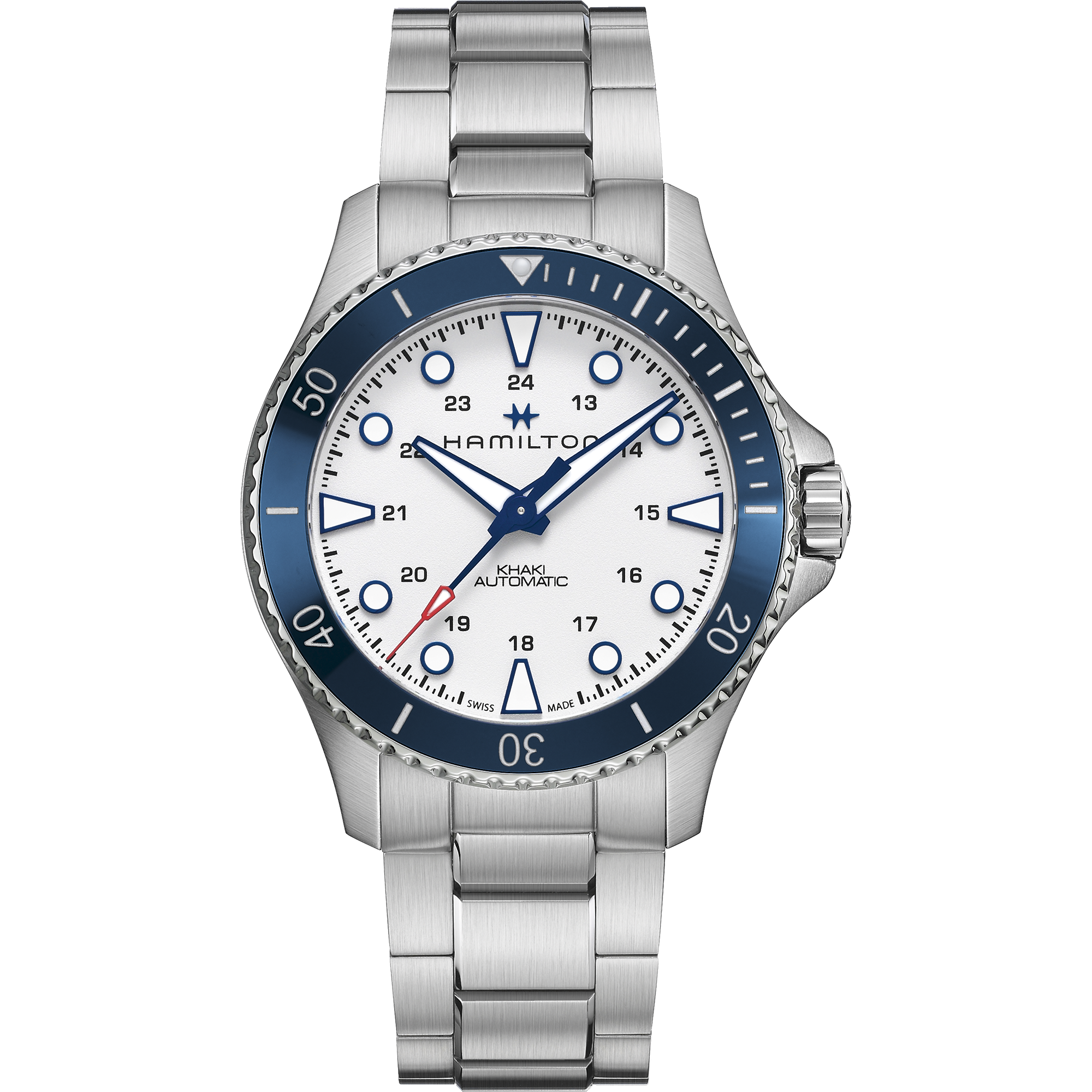 Hamilton Khaki Navy Scuba Auto 43mm Silver Dial Men's Watch H82505150