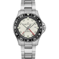 Hamilton Khaki Navy Scuba Automatic GMT 43mm Silver Dial Men's Watch H82555150