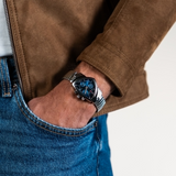 Hamilton Ventura Chrono Quartz 32mm Blue Dial Men's Watch H24432141