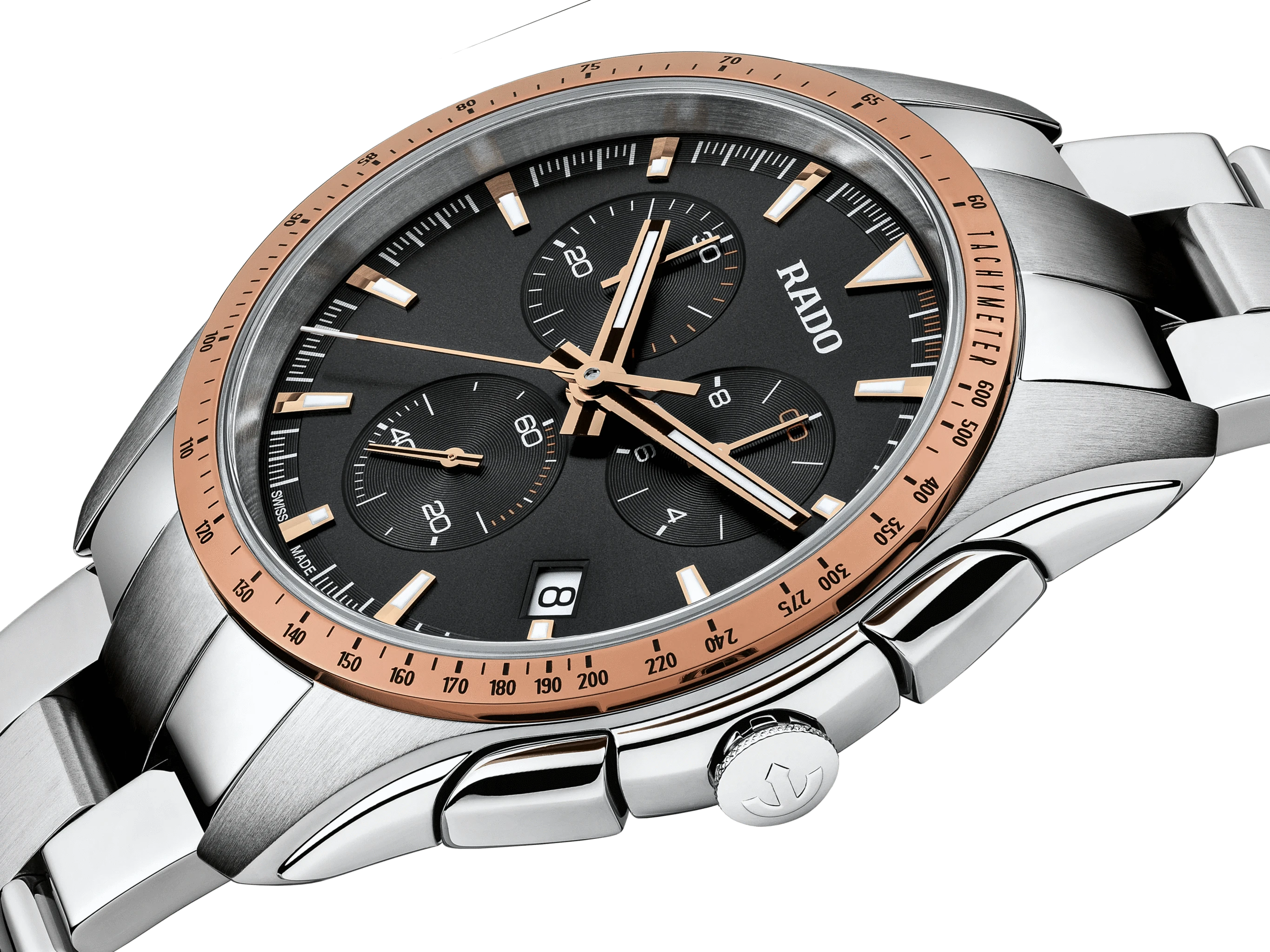 RADO HyperChrome Chronograph 44.9mm Grey Dial Men's Watch R32259163