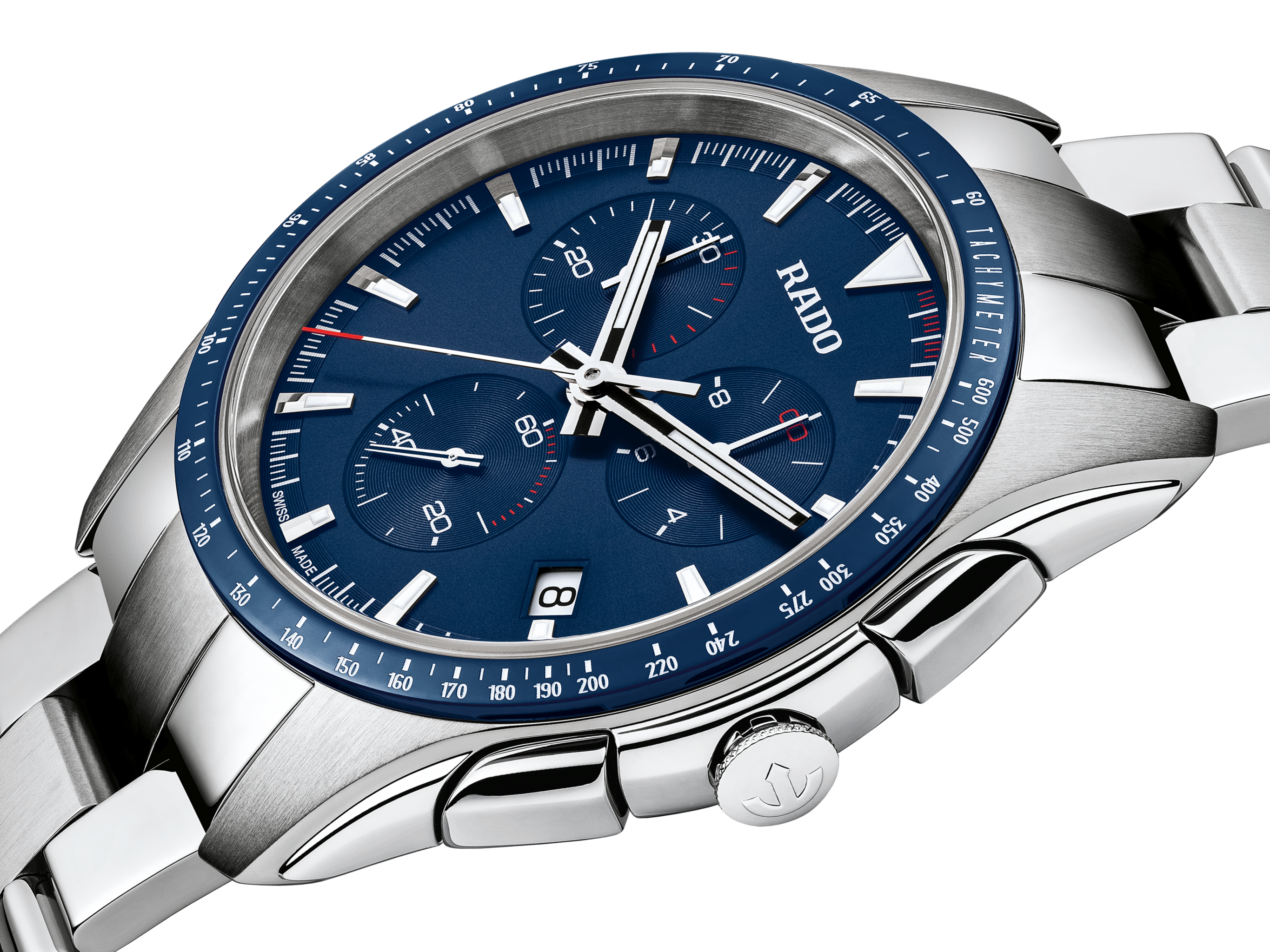 RADO HyperChrome Chronograph 44.9mm Blue Dial Men's Watch R32259203