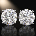 1.00 Carat Lab Grown Diamond Round Stud Earrings