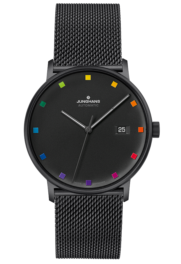 Junghans FORM A Bauhaus Edition 39.3mm Black Dial Men's Watch 27/4533.44