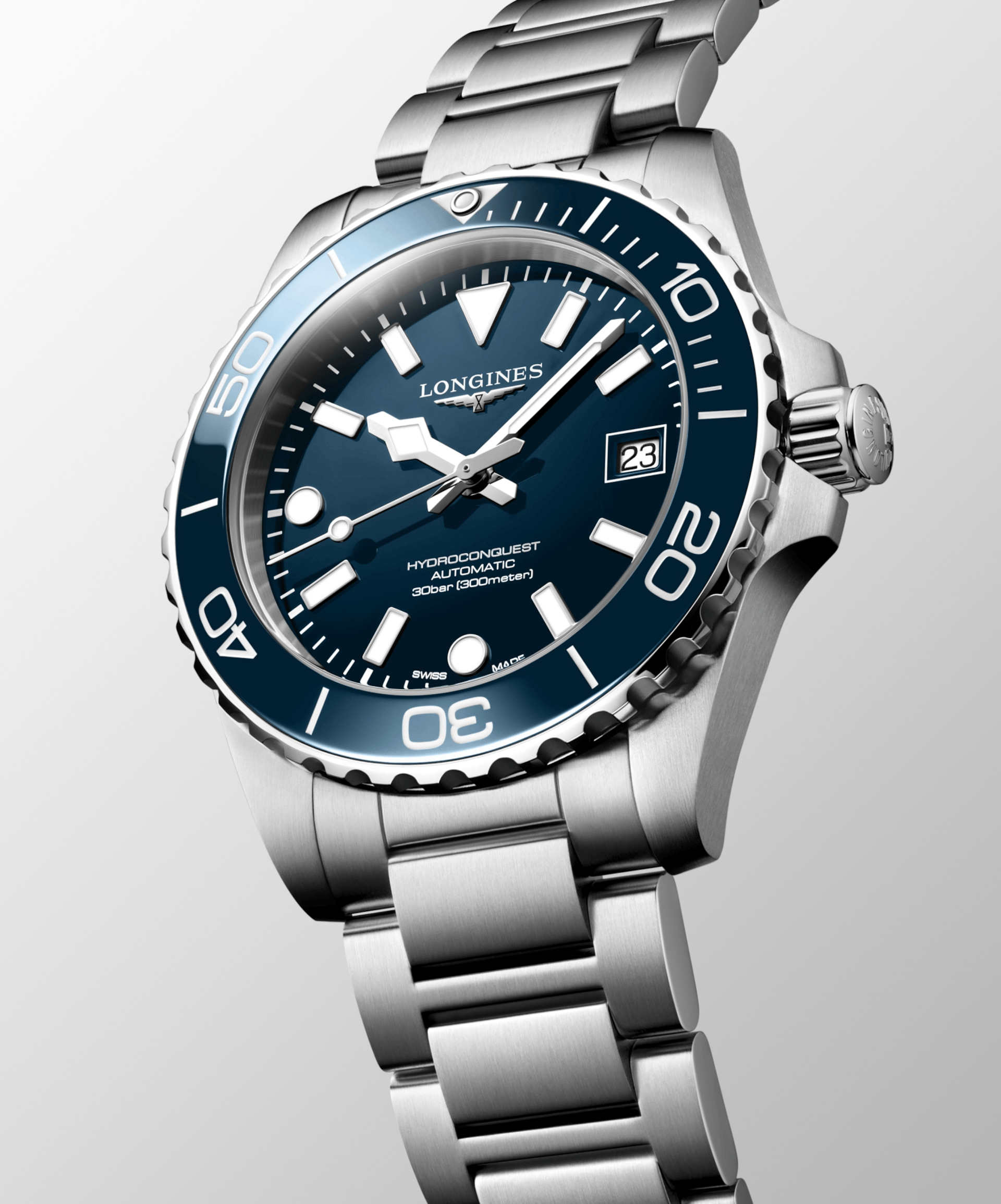 Longines HydroConquest 39mm Blue Lacquered Dial Men's Watch L37794966