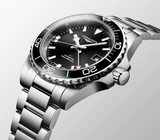Longines HydroConquest GMT 41mm Black Dial Steel Men's Watch L37904566