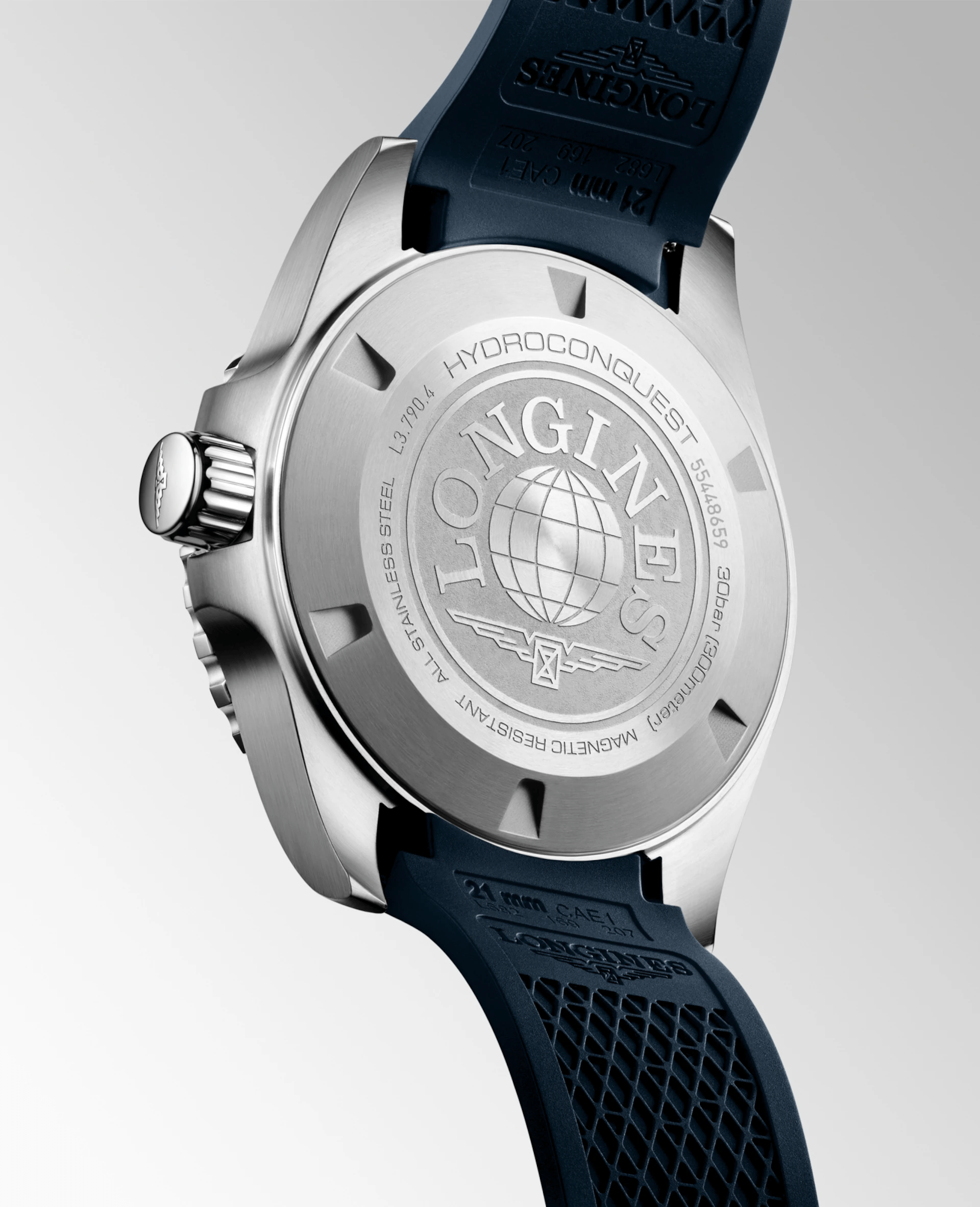 Longines HydroConquest GMT 41mm Blue Rubber Men's Watch L37904969
