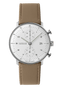 Junghans Max Bill Chronoscope 40mm Matt Silver Dial Men's Watch 27/4502.02