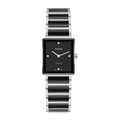 RADO Integral Diamonds 23mm Lacquered Black Dial Women's Watch R20250712