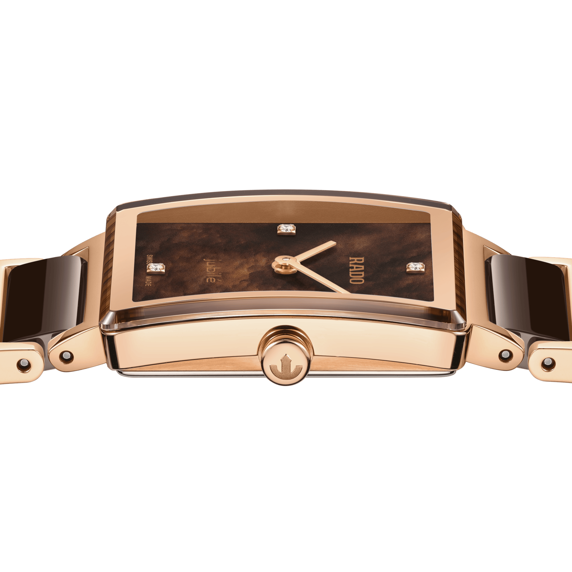 RADO Integral Diamonds 23mm Brown Mother of Pearl Dial Women's Watch R20251912