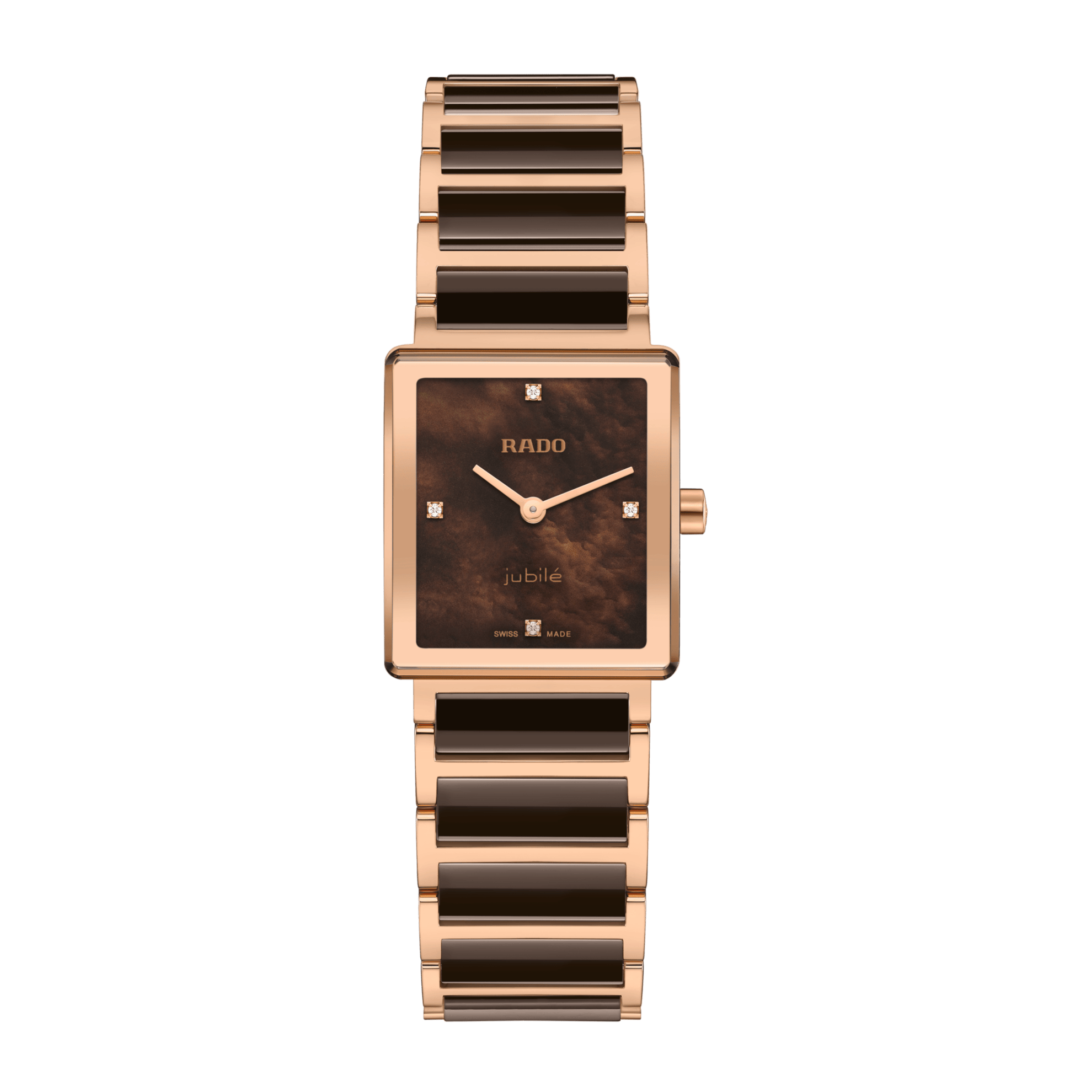 RADO Integral Diamonds 23mm Brown Mother of Pearl Dial Women's Watch R20251912