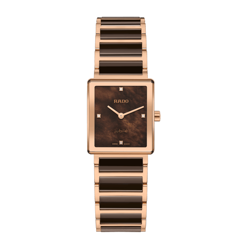 RADO Integral Diamonds 23mm Brown Mother of Pearl Dial Women's Watch R20251912