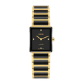 RADO Integral Diamonds 23mm Lacquered Black Dial Women's Watch R20252702