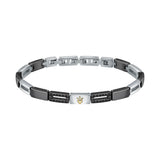 Maserati Ceramic Men's Steel-Ceramic Bracelet JM223ATZ22