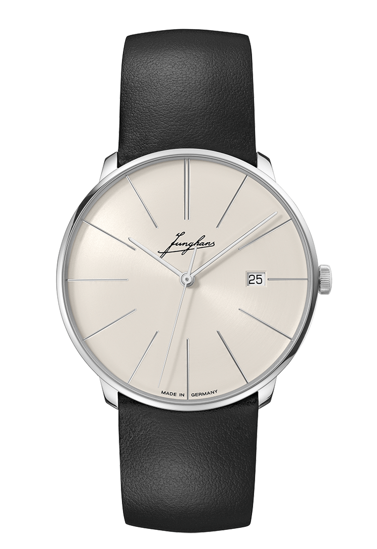 Junghans Meister Fein Automatic Signatur 39.5mm Light Grey Dial Men's Watch 27/4355.00
