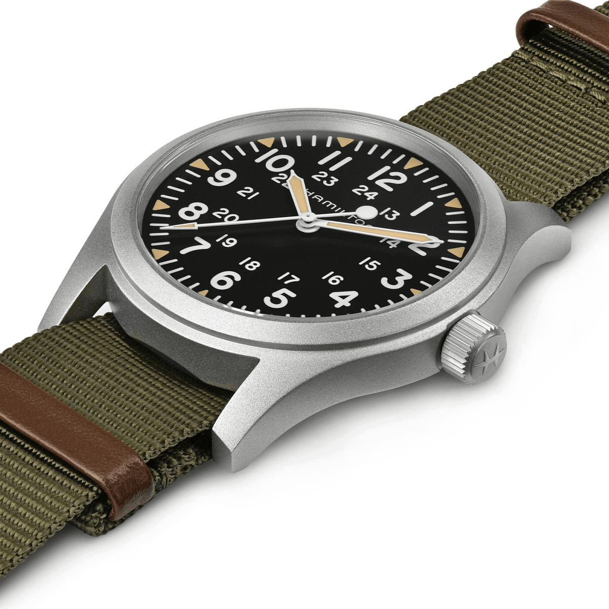Hamilton Khaki Field Mechanical 42mm Black Dial Men's Watch H69529933