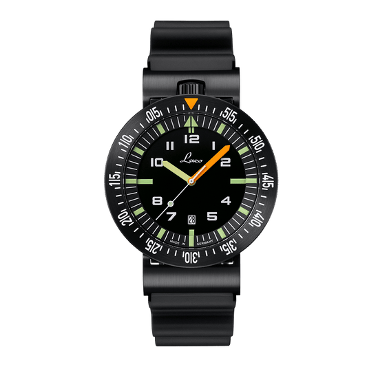 Laco Squad Watches Atacama.3 46mm Matte Black Dial Men's Watch 861632.3