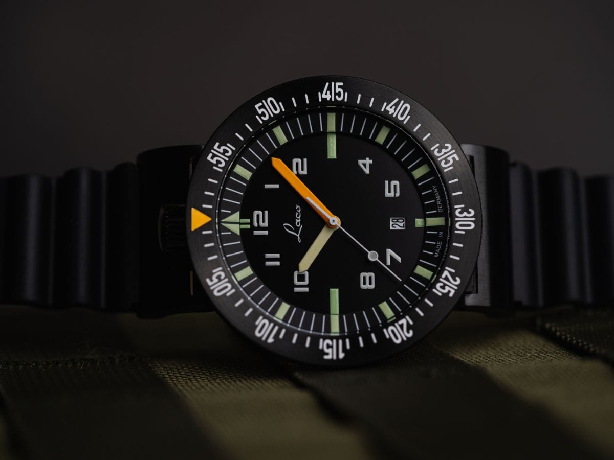 Laco Squad Watches Atacama.3 46mm Matte Black Dial Men's Watch 861632.3