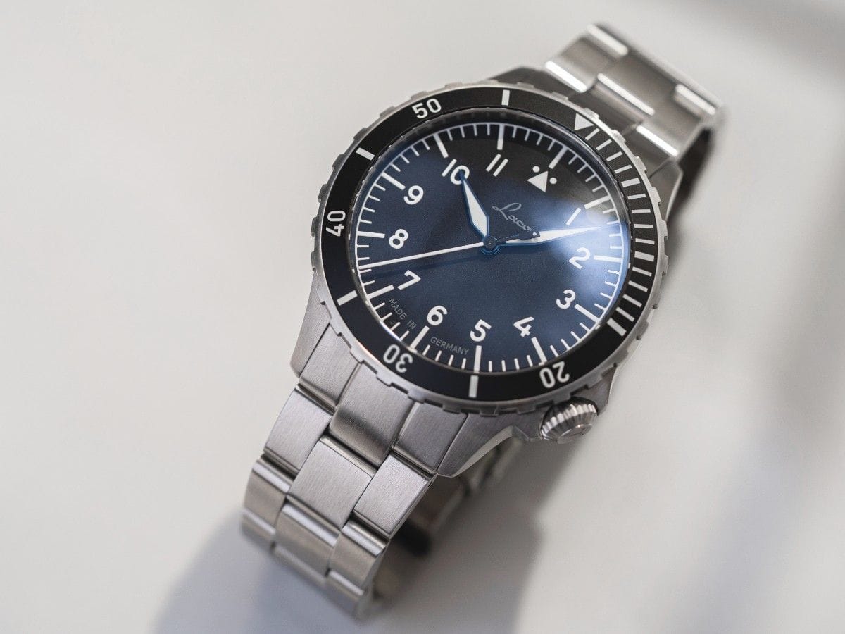 Laco Pilot Watches Special Models Köln MB 41mm Matte Black Dial Men's Watch 862191.MB