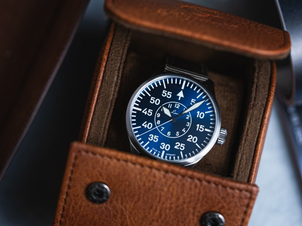 Laco Pilot Watches BASIC Aachen Blaue Stunde 39mm Blue Sunray Dial Men's Watch 862103.2